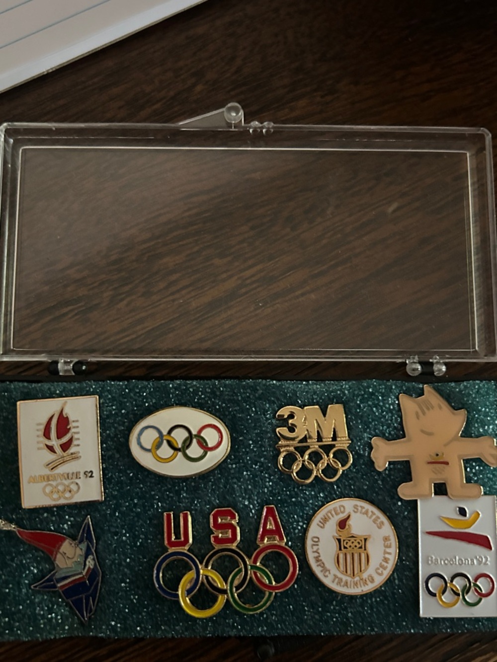Olympic Collectible Pin Set - Multicolor USA and Olympic Rings